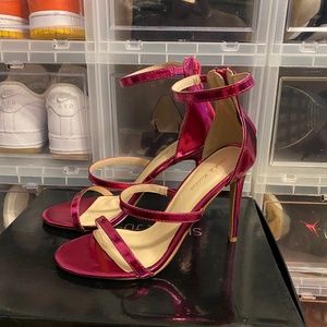 Strappy Hot Pink Heels